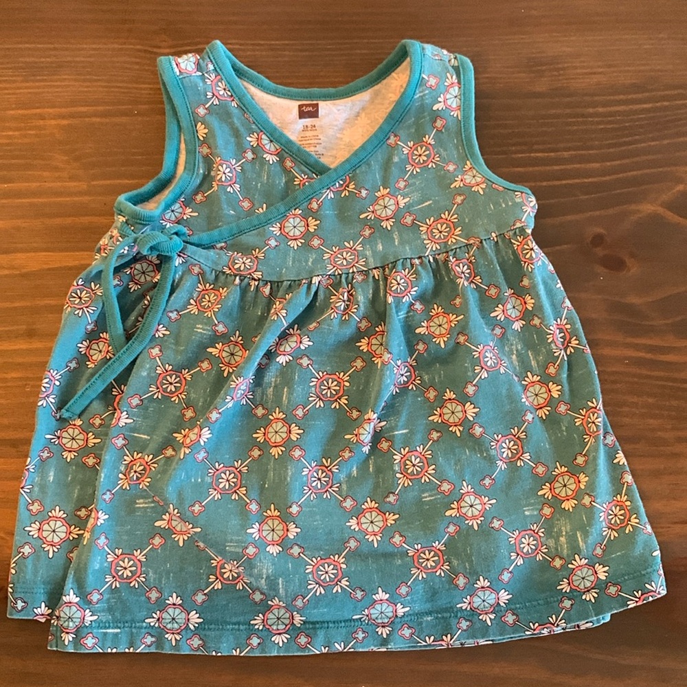 Tea Collection wrap dress. 18-24mos.